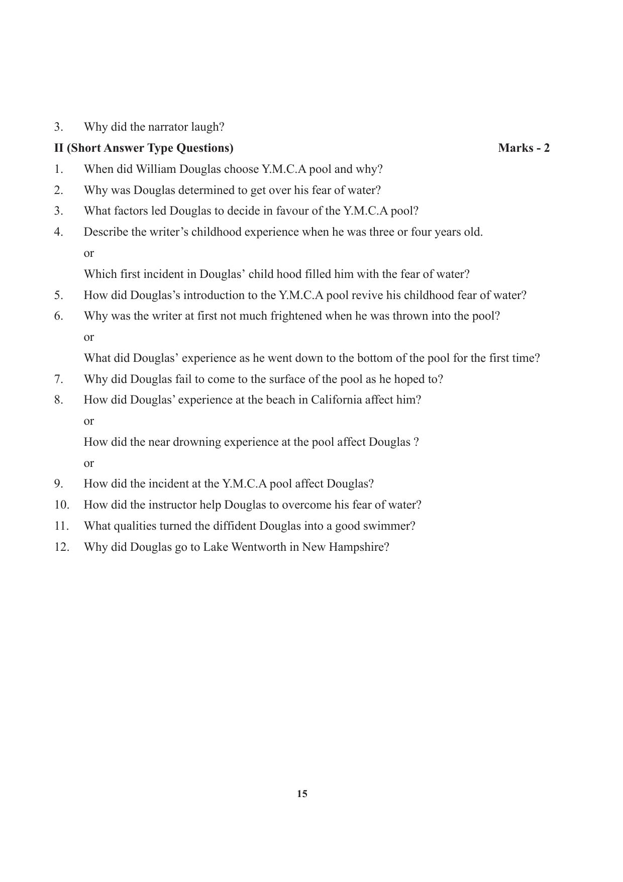 Tripura Board Class 12 English Workbooks - Page 15