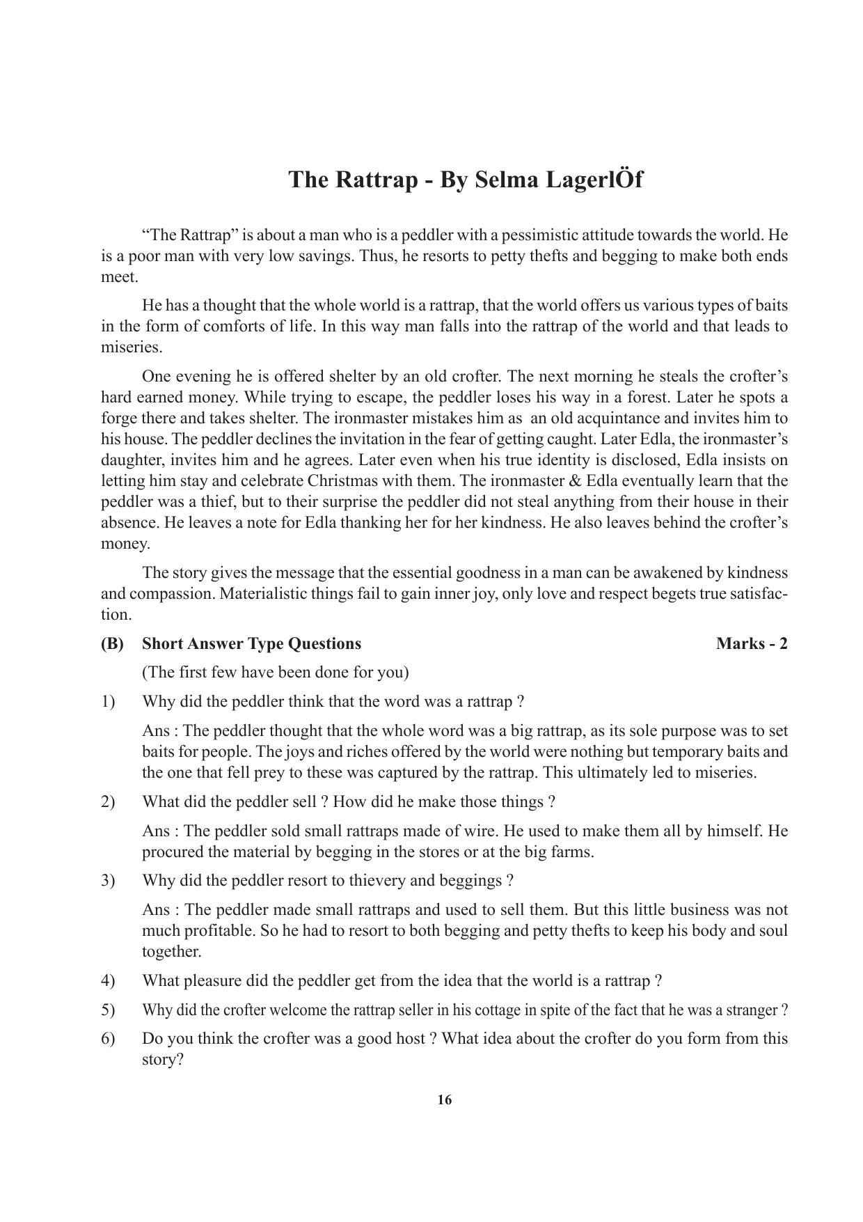 Tripura Board Class 12 English Workbooks - Page 16