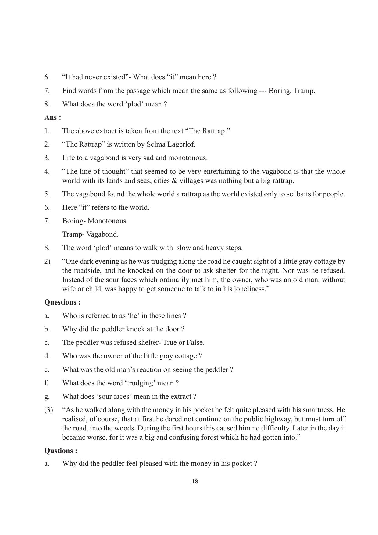 Tripura Board Class 12 English Workbooks - Page 18