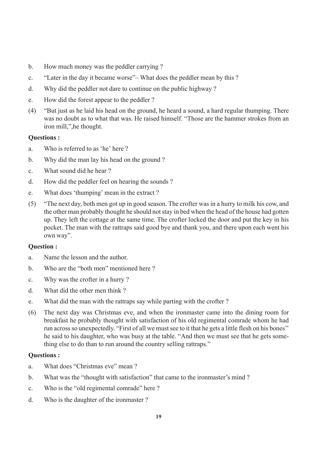 Tripura Board Class 12 English Workbooks - Page 19