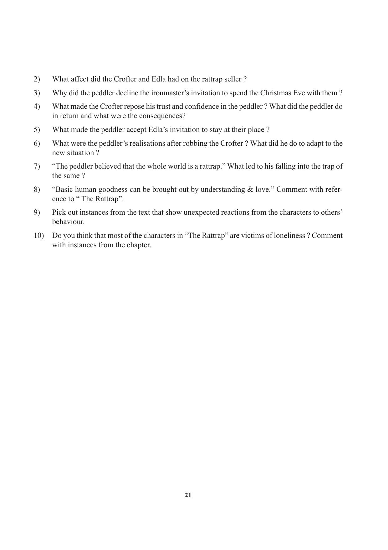 Tripura Board Class 12 English Workbooks - Page 21