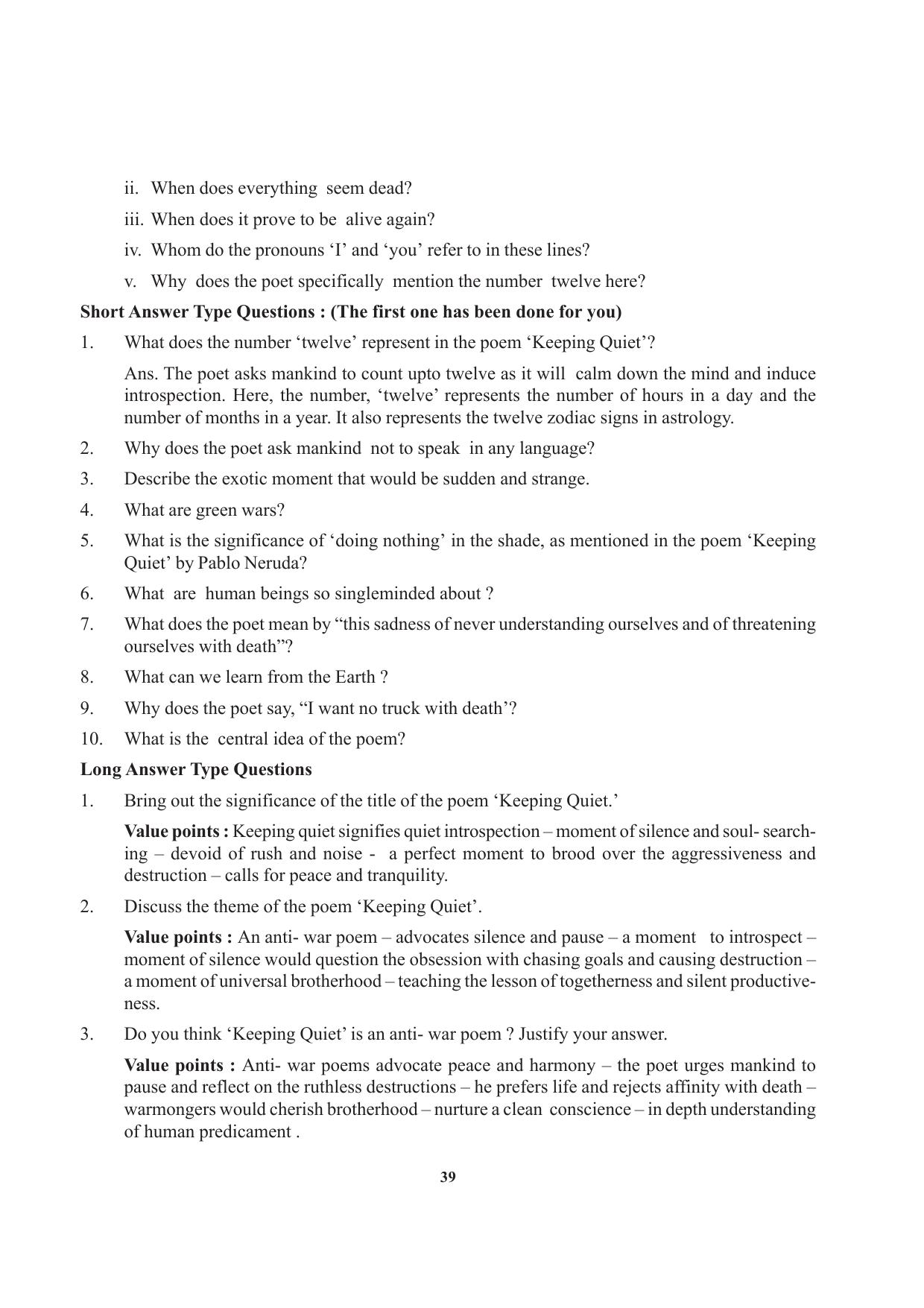 Tripura Board Class 12 English Workbooks - Page 39