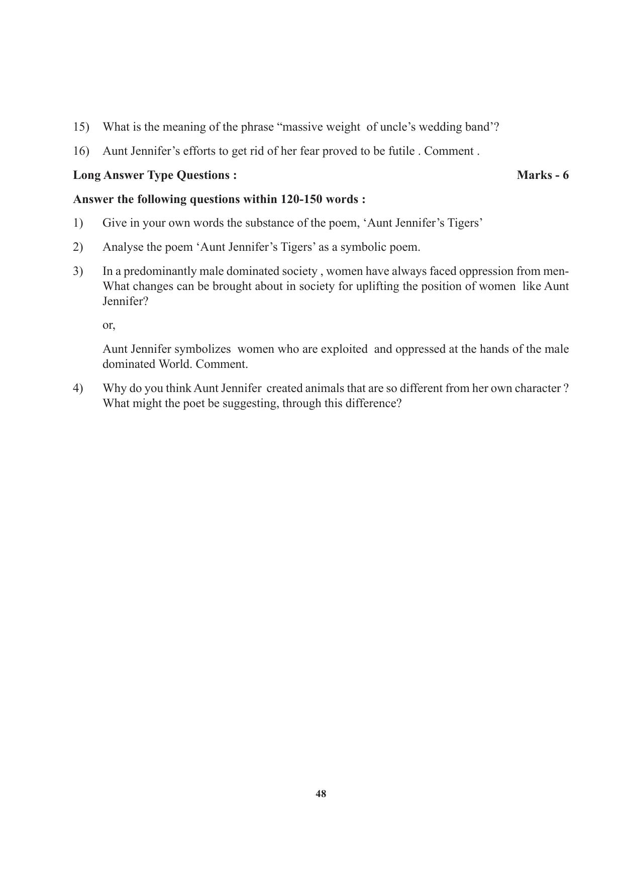 Tripura Board Class 12 English Workbooks - Page 48