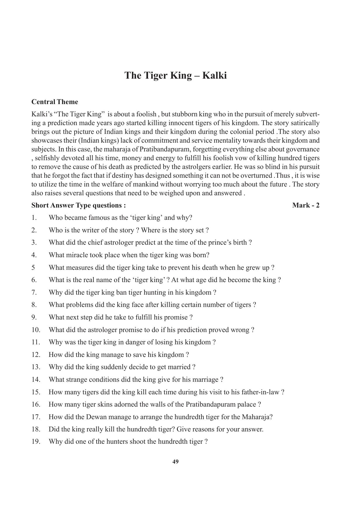 Tripura Board Class 12 English Workbooks - Page 49