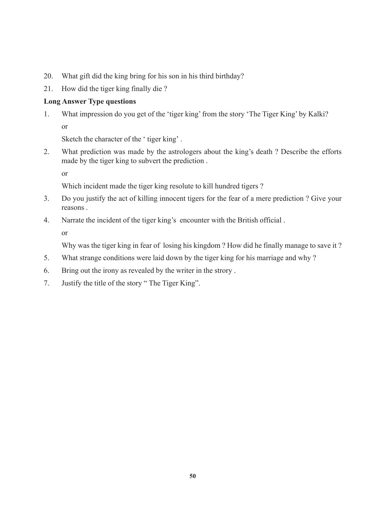 Tripura Board Class 12 English Workbooks - Page 50