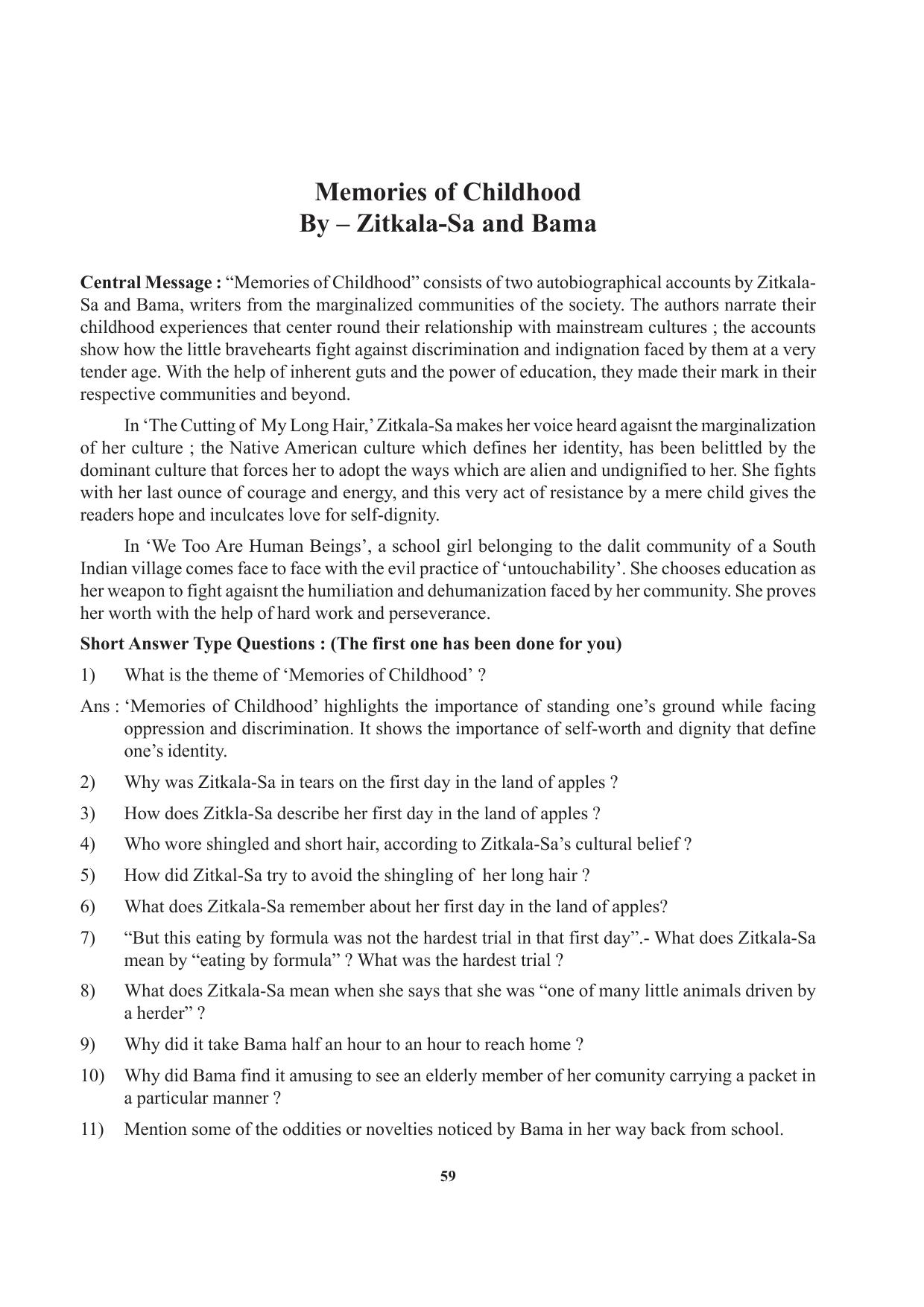 Tripura Board Class 12 English Workbooks - Page 59