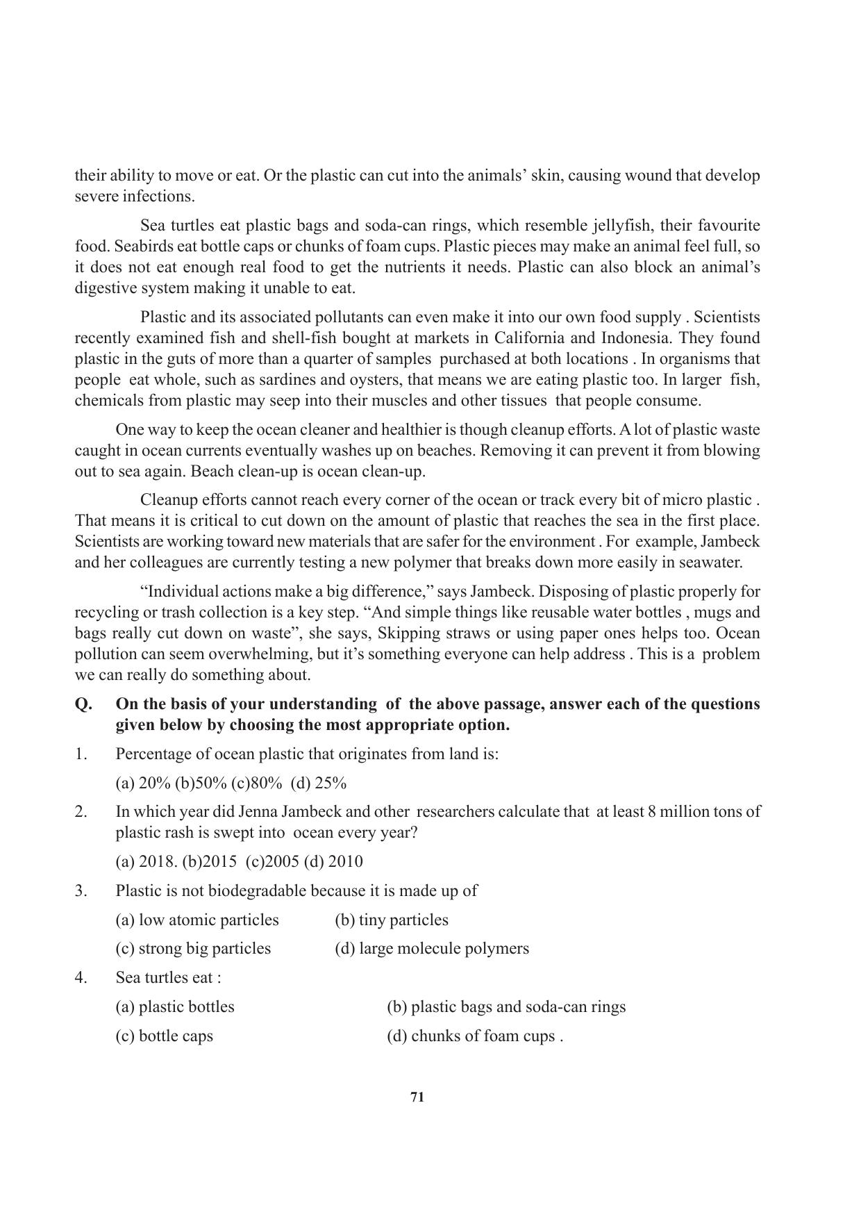 Tripura Board Class 12 English Workbooks - Page 71