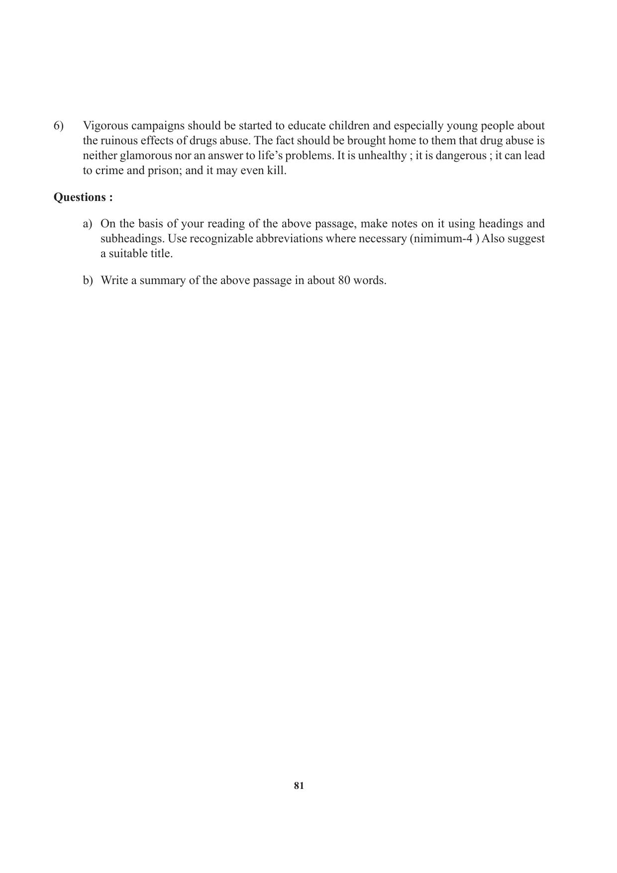 Tripura Board Class 12 English Workbooks - Page 81