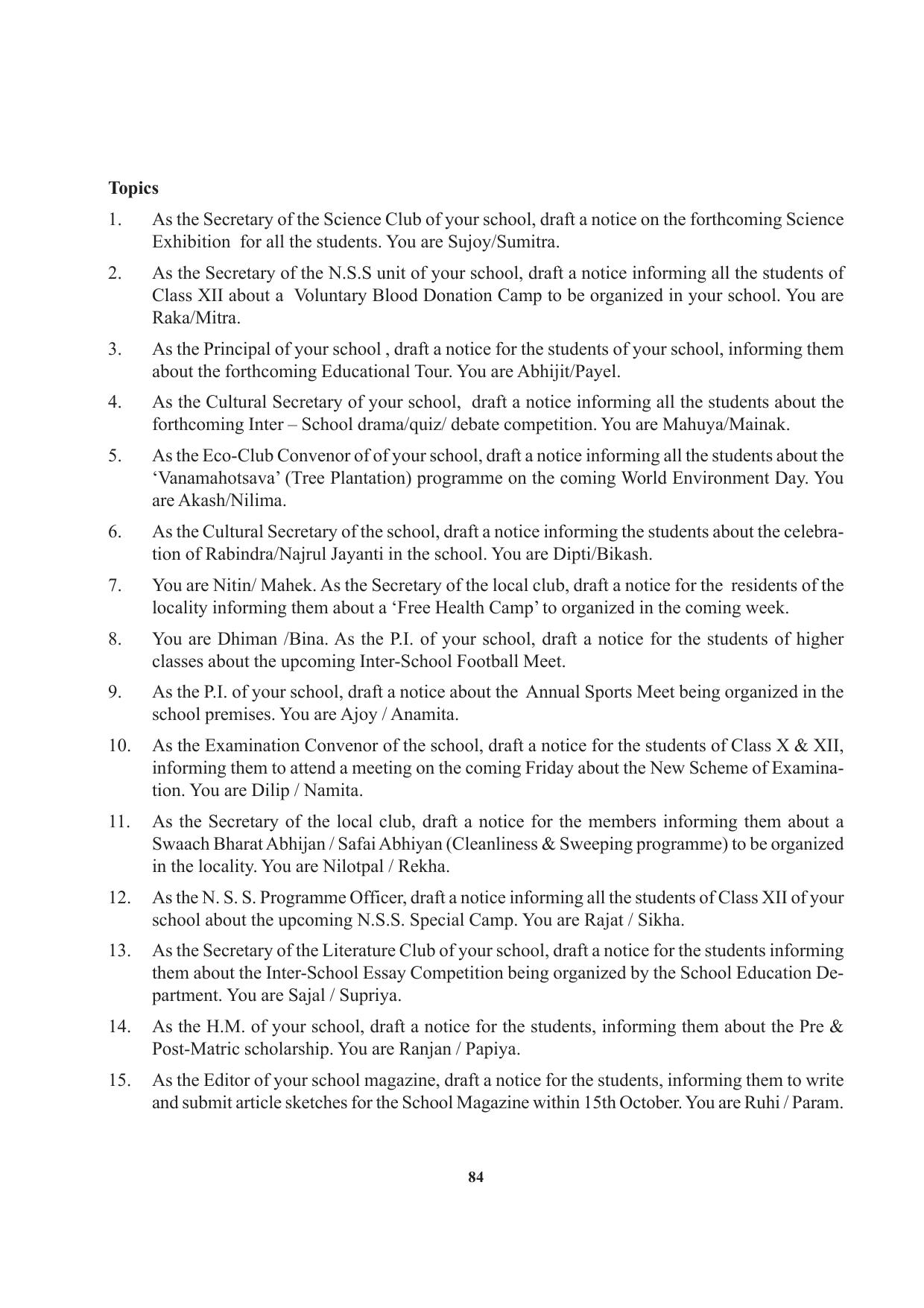 Tripura Board Class 12 English Workbooks - Page 84