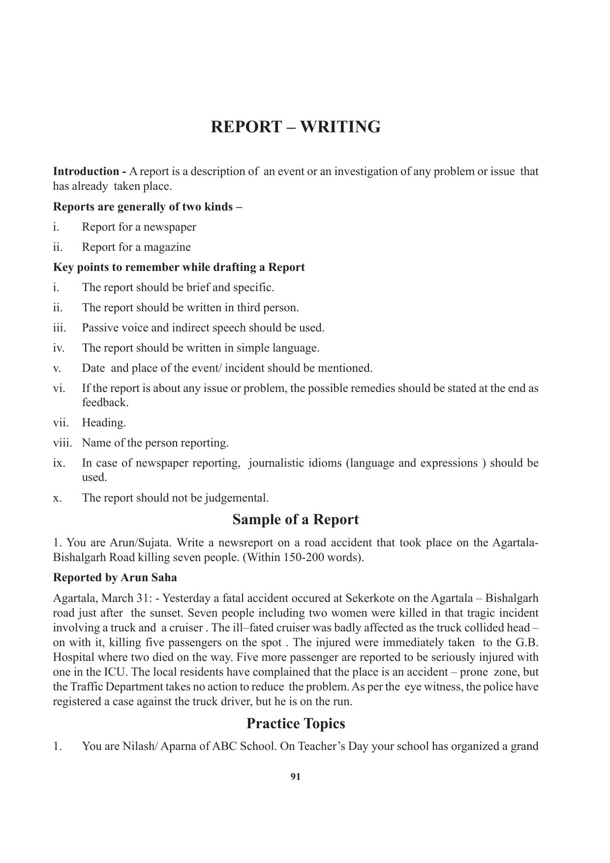 Tripura Board Class 12 English Workbooks - Page 91