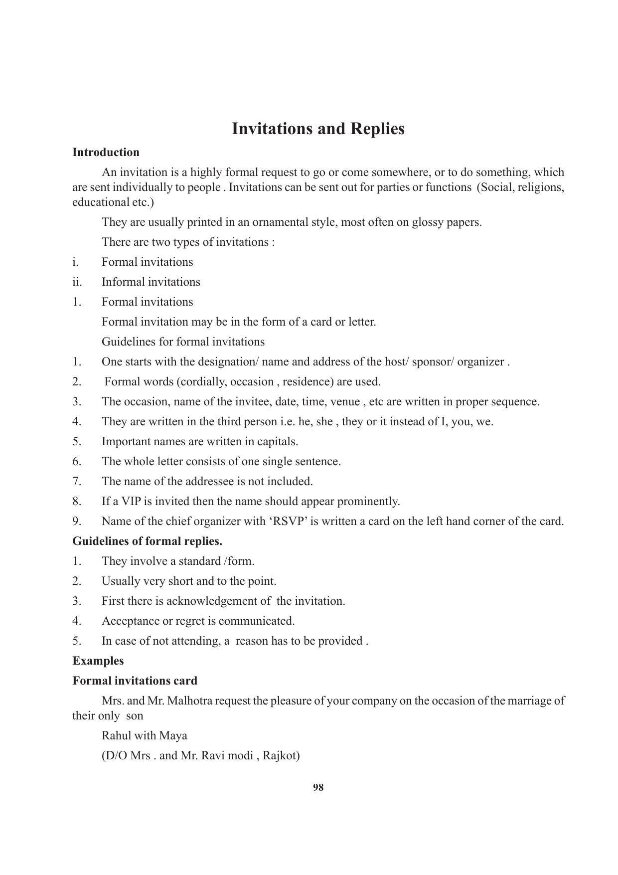 Tripura Board Class 12 English Workbooks - Page 98