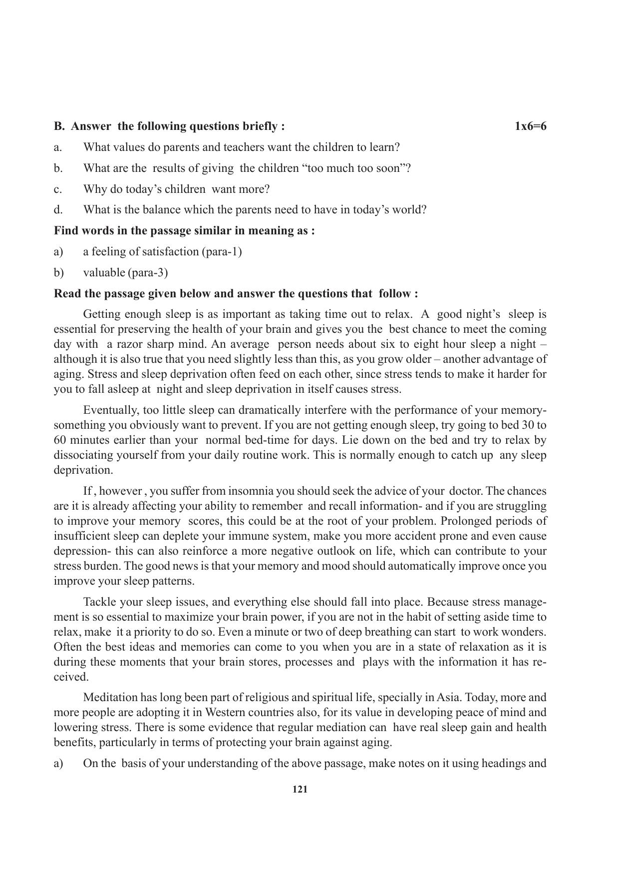 Tripura Board Class 12 English Workbooks - Page 121