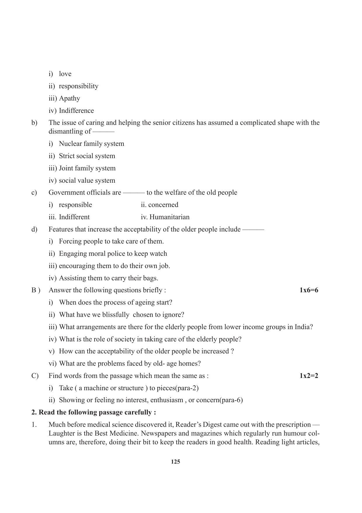 Tripura Board Class 12 English Workbooks - Page 125