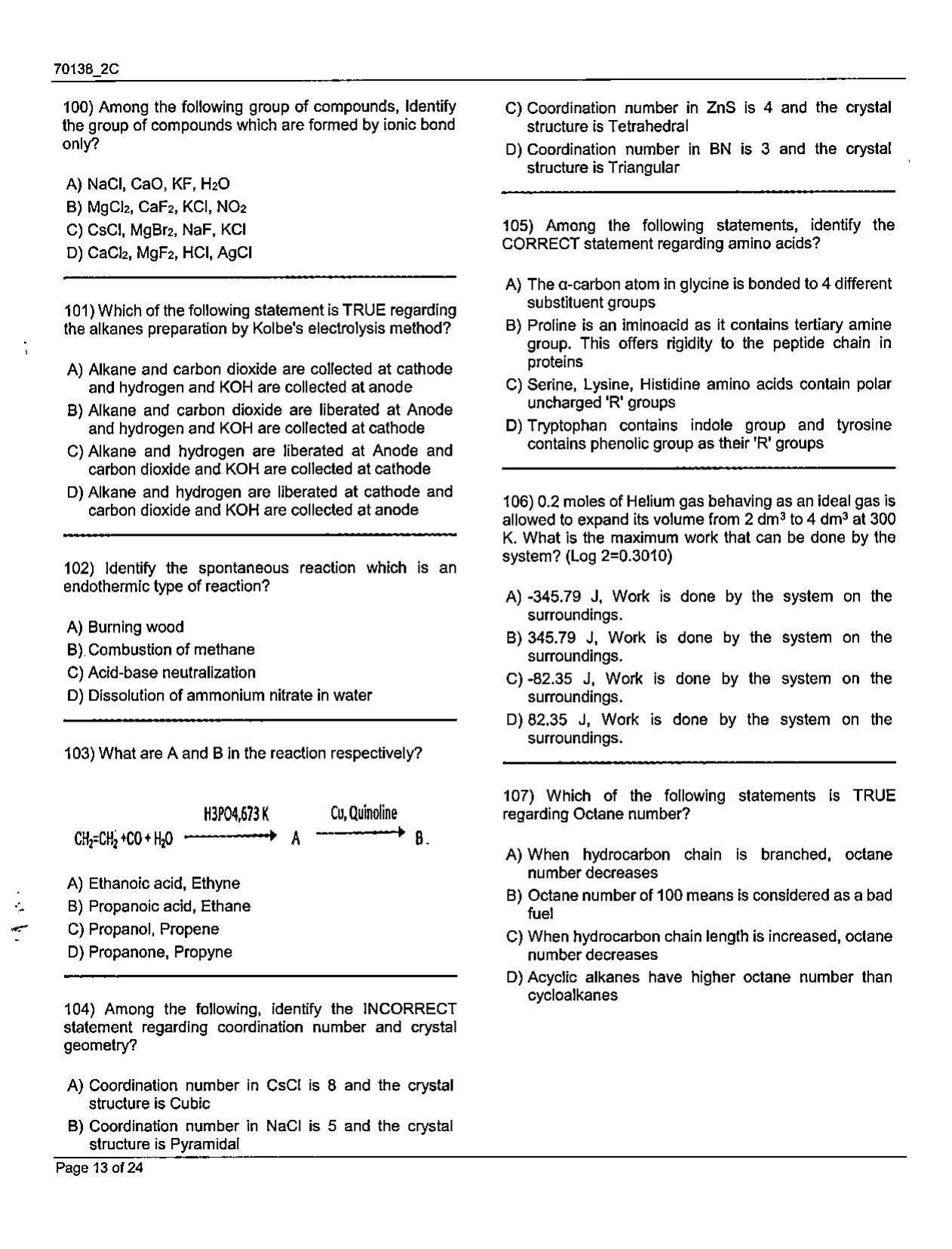 JKBOPEE B.Sc Nursing 2021 Question Papers - Page 13