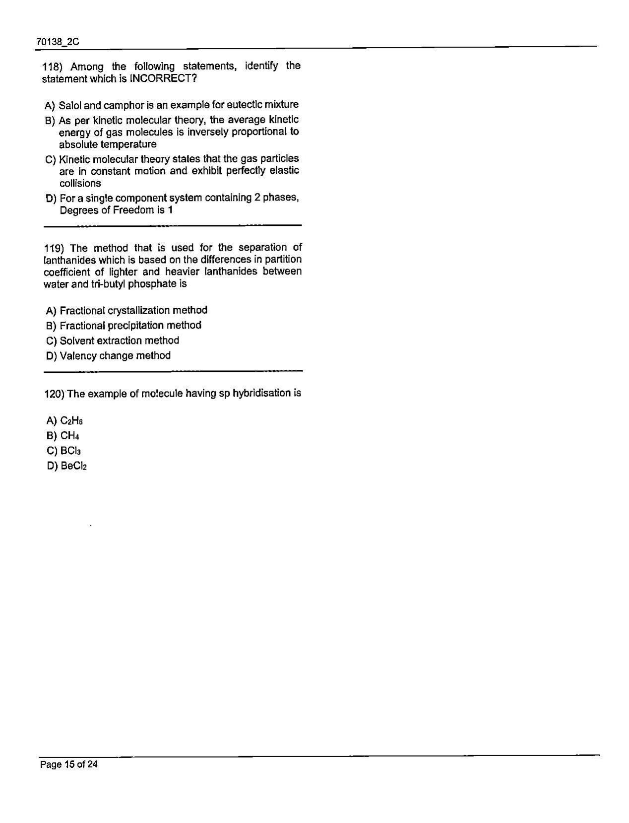 JKBOPEE B.Sc Nursing 2021 Question Papers - Page 15