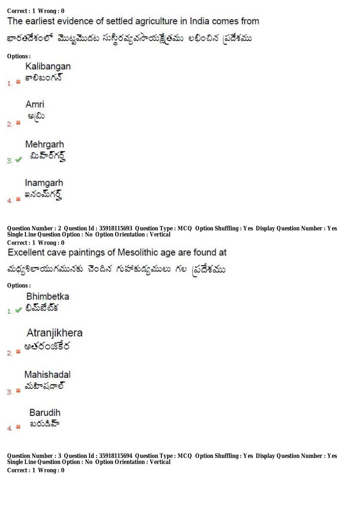 TS CPGET 2018 M.A. Ancient Indian History Culture and Archaeology (AIHCA) (Shift 2) Question Paper with Answer Key - Page 2