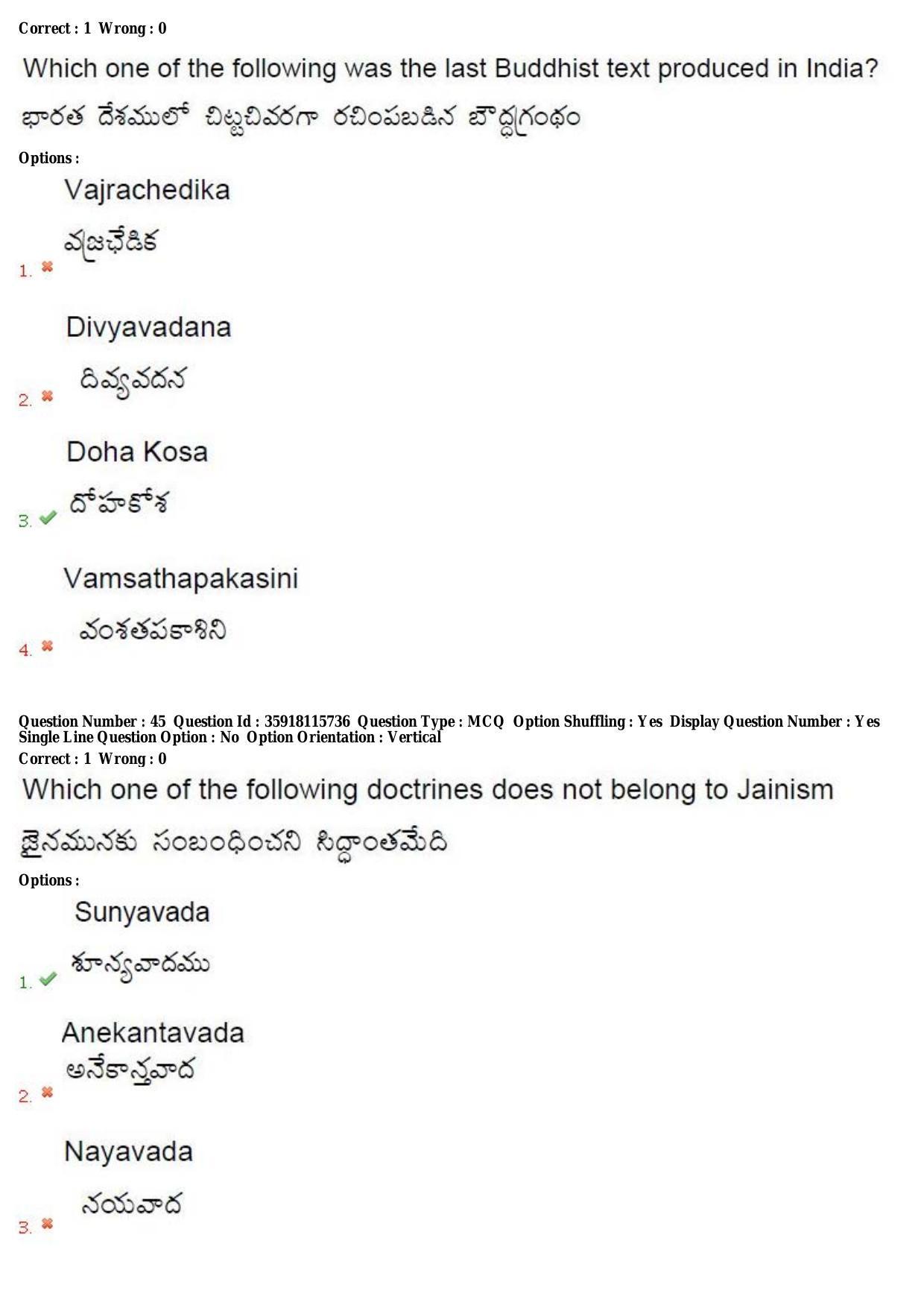 TS CPGET 2018 M.A. Ancient Indian History Culture and Archaeology (AIHCA) (Shift 2) Question Paper with Answer Key - Page 25