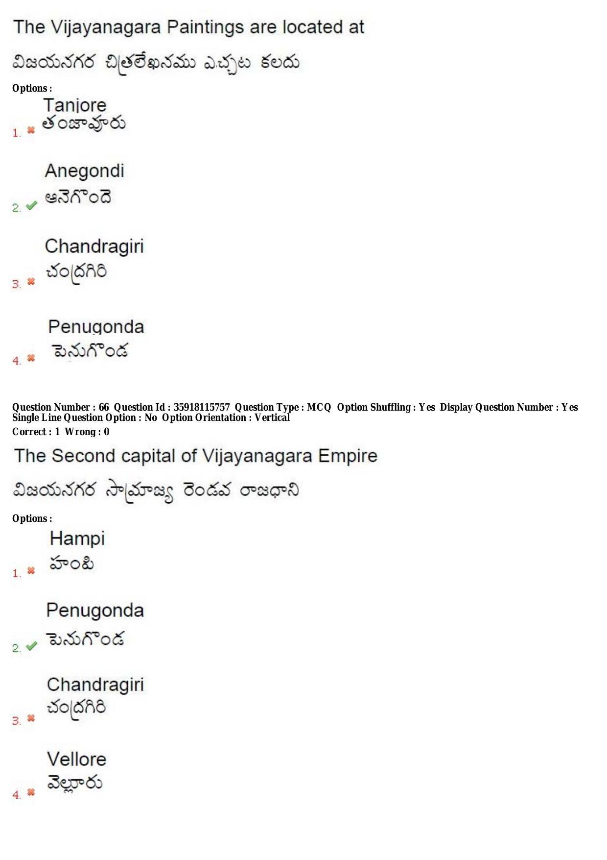 TS CPGET 2018 M.A. Ancient Indian History Culture and Archaeology (AIHCA) (Shift 2) Question Paper with Answer Key - Page 36