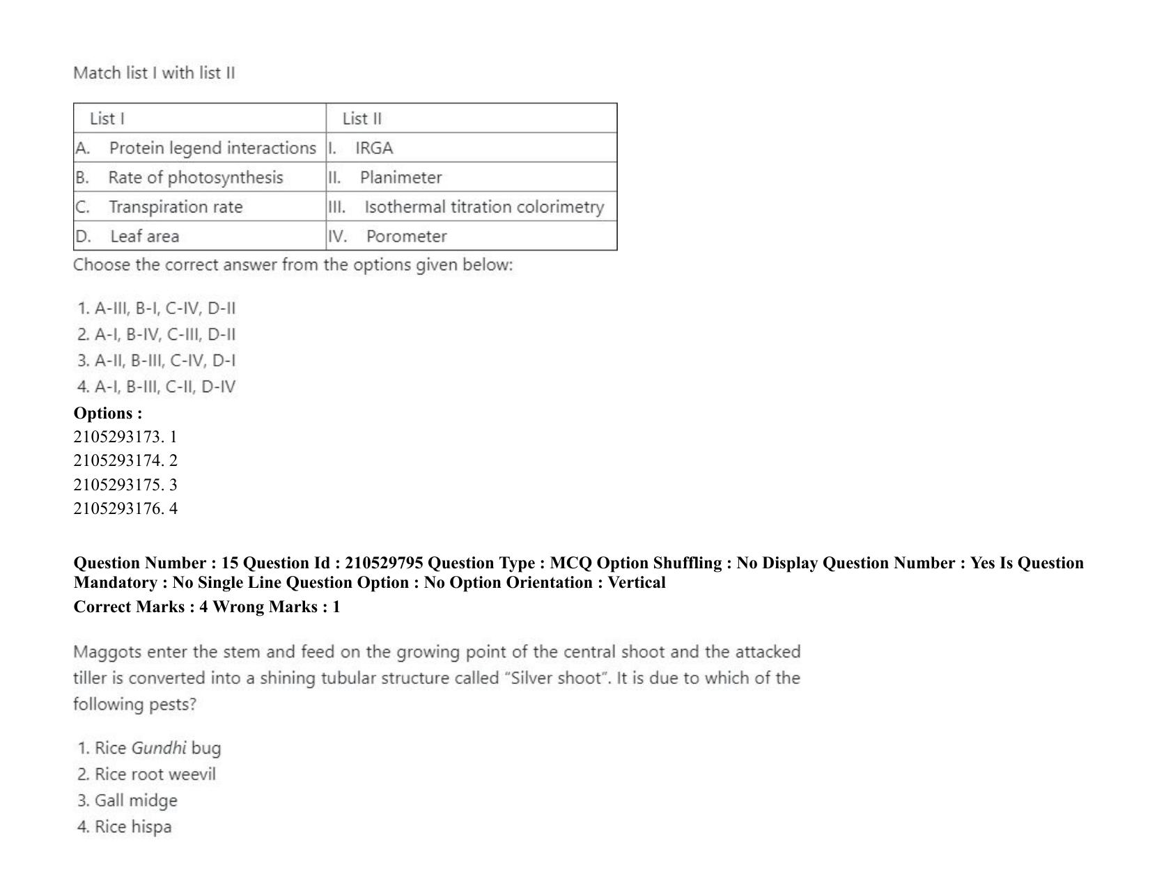 ICAR AIEEA PG 2020 AGRONOMY Question Paper - Page 11