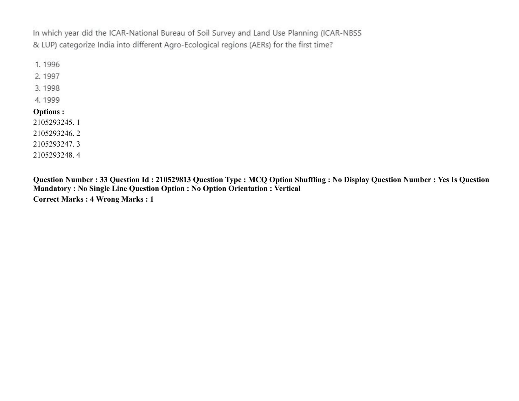 ICAR AIEEA PG 2020 AGRONOMY Question Paper - Page 23
