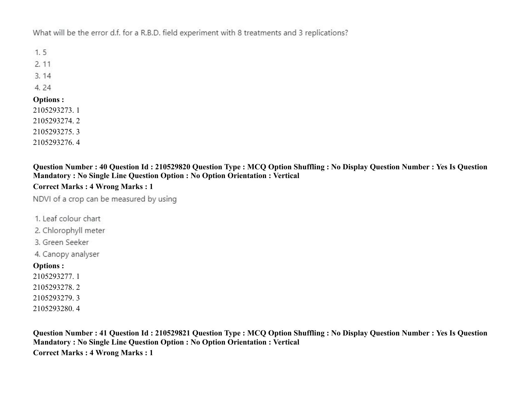 ICAR AIEEA PG 2020 AGRONOMY Question Paper - Page 28