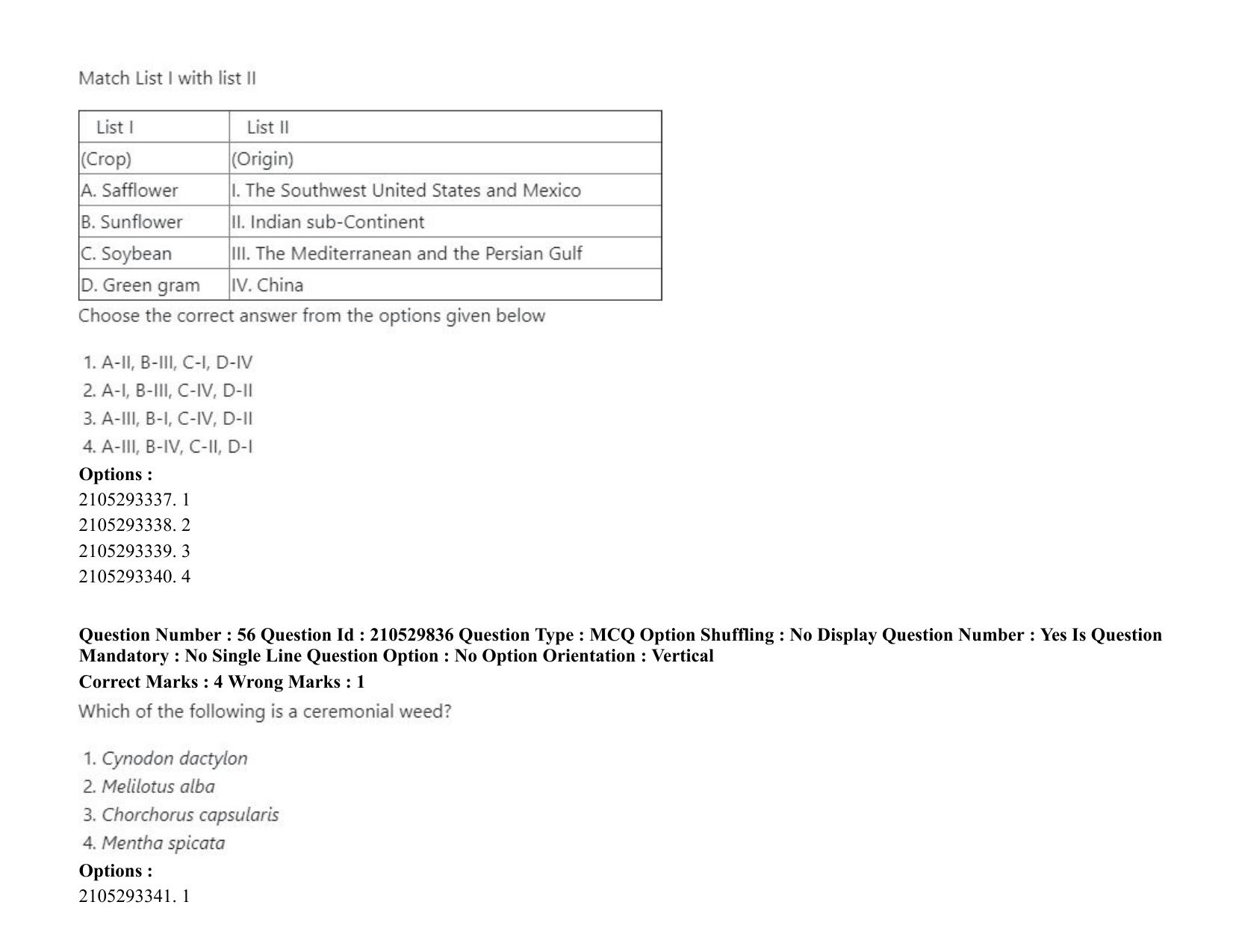 ICAR AIEEA PG 2020 AGRONOMY Question Paper - Page 40