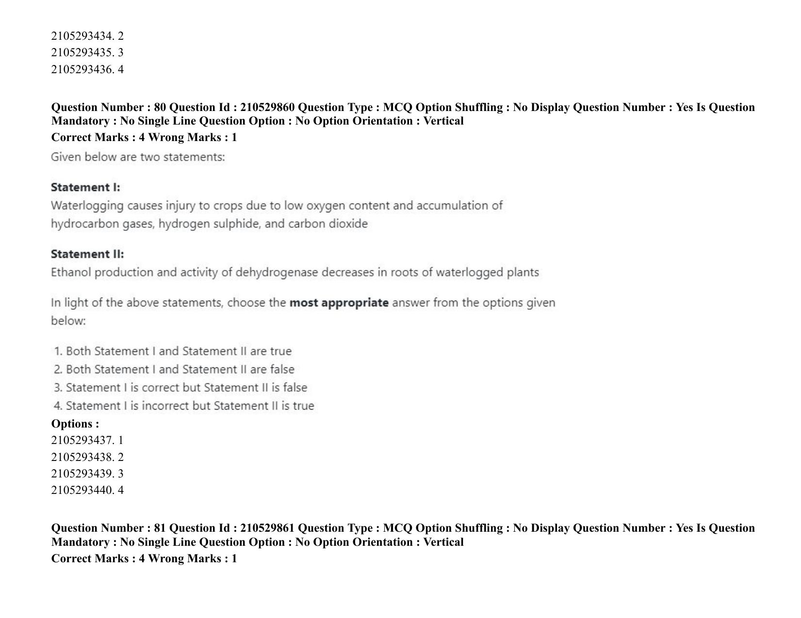 ICAR AIEEA PG 2020 AGRONOMY Question Paper - Page 53