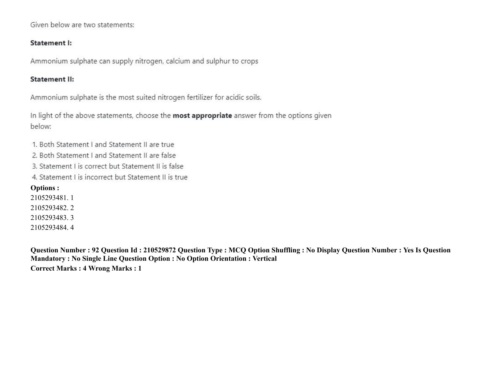 ICAR AIEEA PG 2020 AGRONOMY Question Paper - Page 61