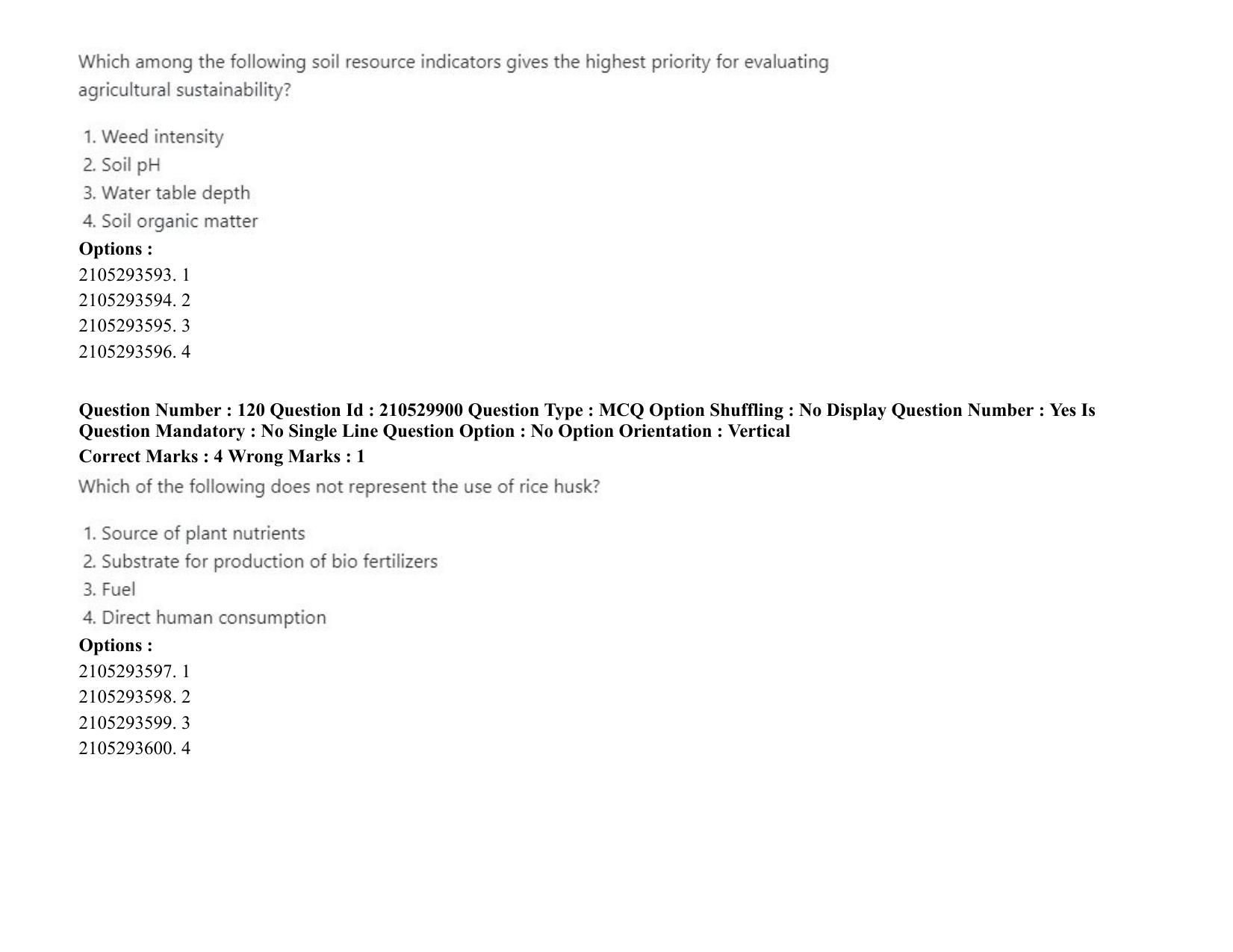 ICAR AIEEA PG 2020 AGRONOMY Question Paper - Page 79