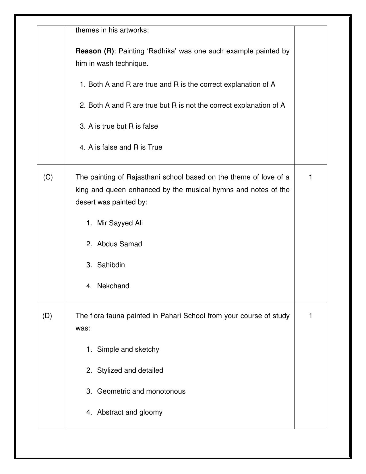 CBSE Class 12 Graphic Sample Question Paper 2024-25 - Page 2