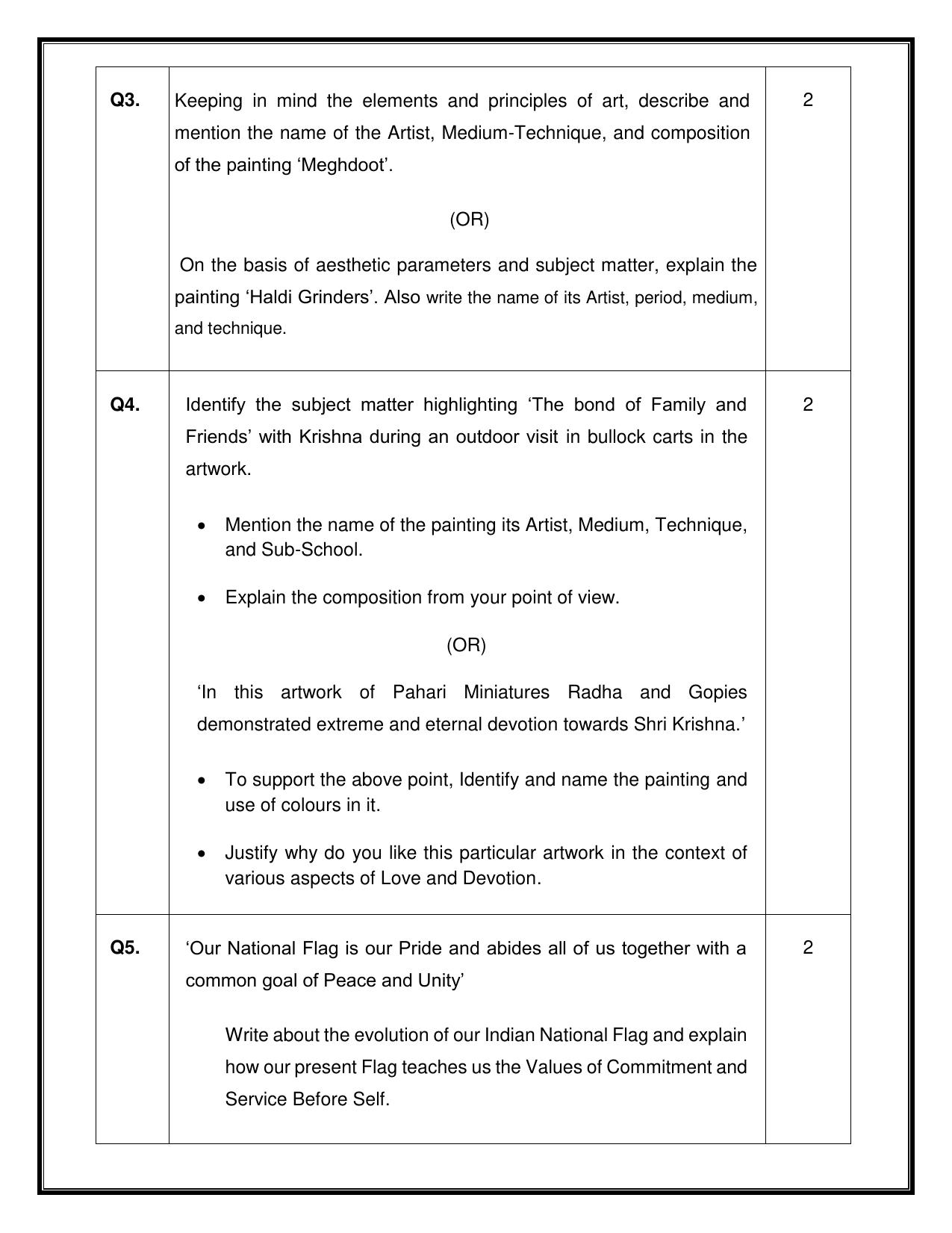 CBSE Class 12 Graphic Sample Question Paper 2024-25 - Page 5