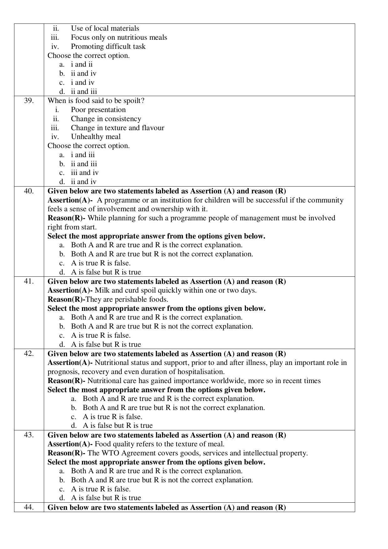 CBSE Class 12 Home Science Sample Paper 2021-22 - Page 6