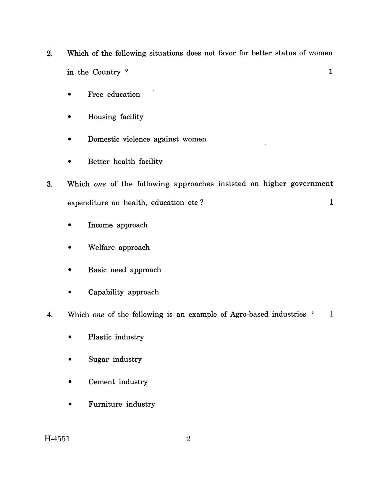 Goa Board Class 12 Geography (March 2024) Question Paper - Page 2