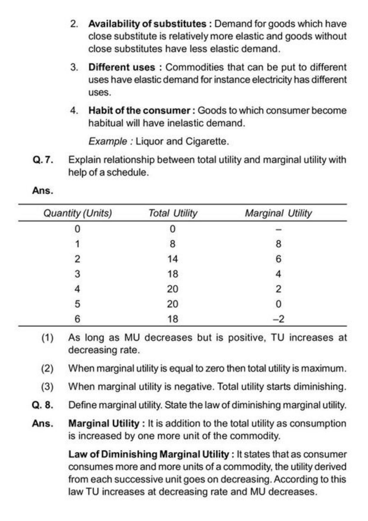 Class 11 Notes, Question & Practice Paper - Economics (Topic 2(B) : Consumers Equilibrium and Demand) - Page 20