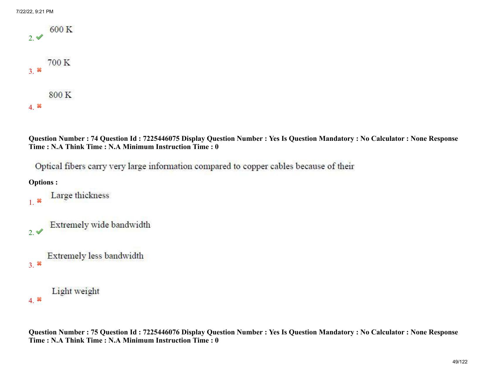 AP ECET 2022 - MINING ENGINEERING Question Paper With Preliminary Keys - Page 49