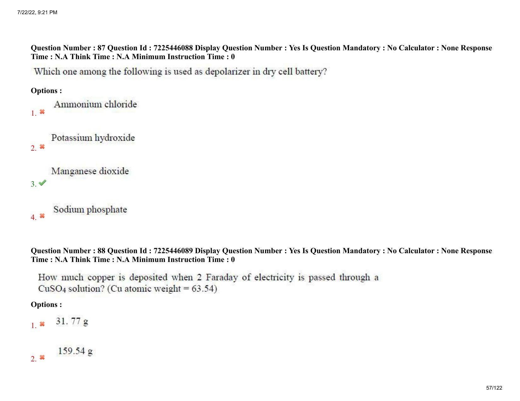 AP ECET 2022 - MINING ENGINEERING Question Paper With Preliminary Keys - Page 57
