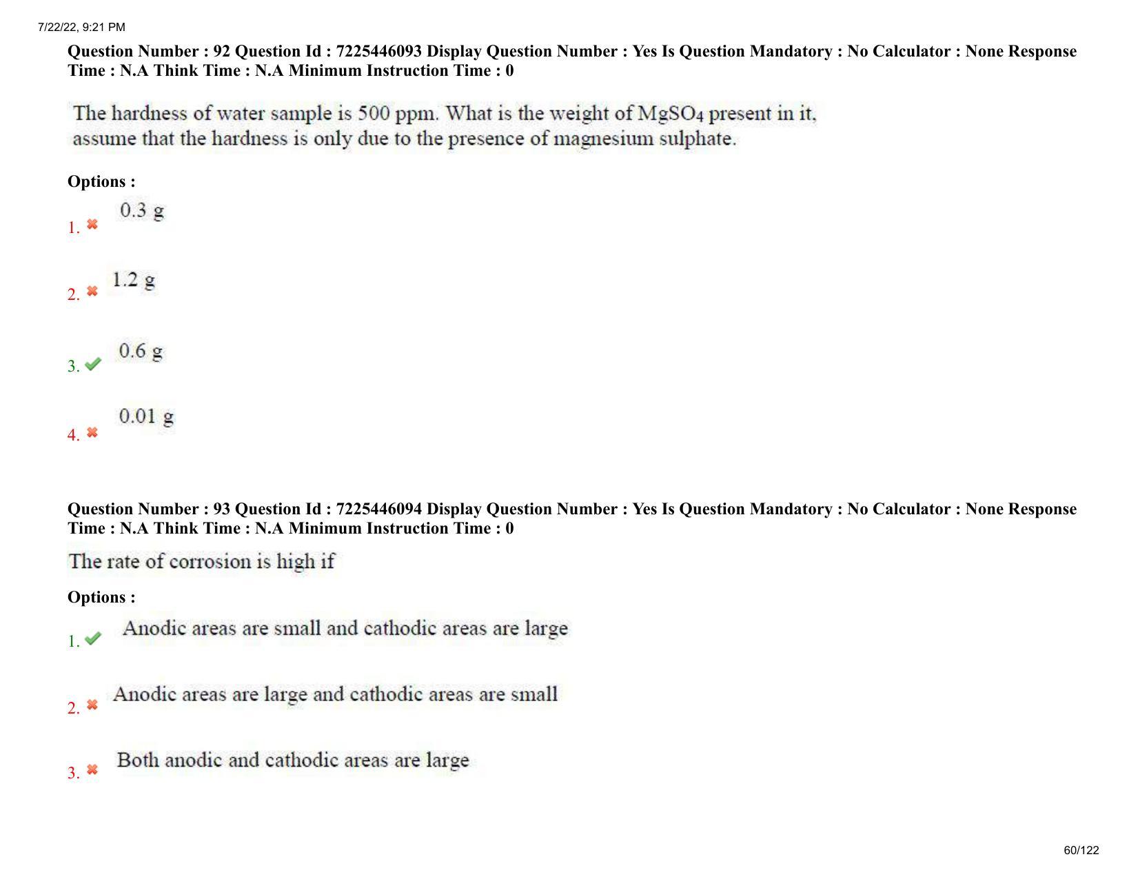 AP ECET 2022 - MINING ENGINEERING Question Paper With Preliminary Keys - Page 60