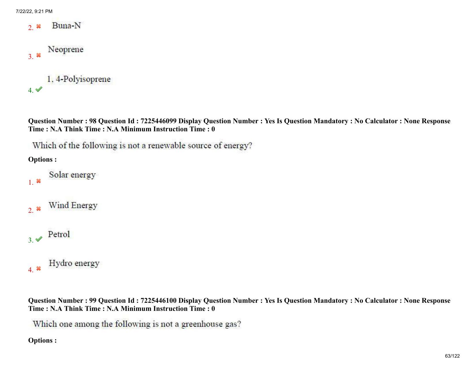 AP ECET 2022 - MINING ENGINEERING Question Paper With Preliminary Keys - Page 63