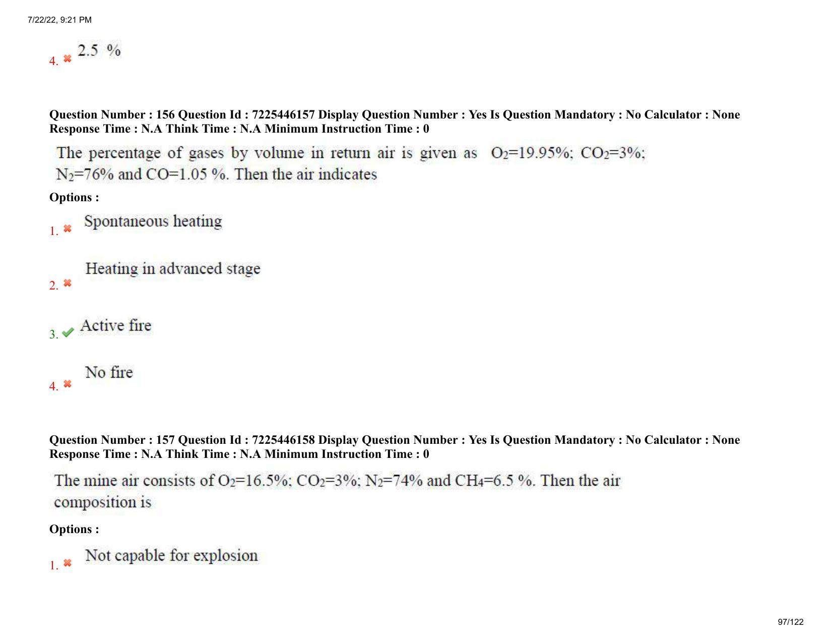 AP ECET 2022 - MINING ENGINEERING Question Paper With Preliminary Keys - Page 97