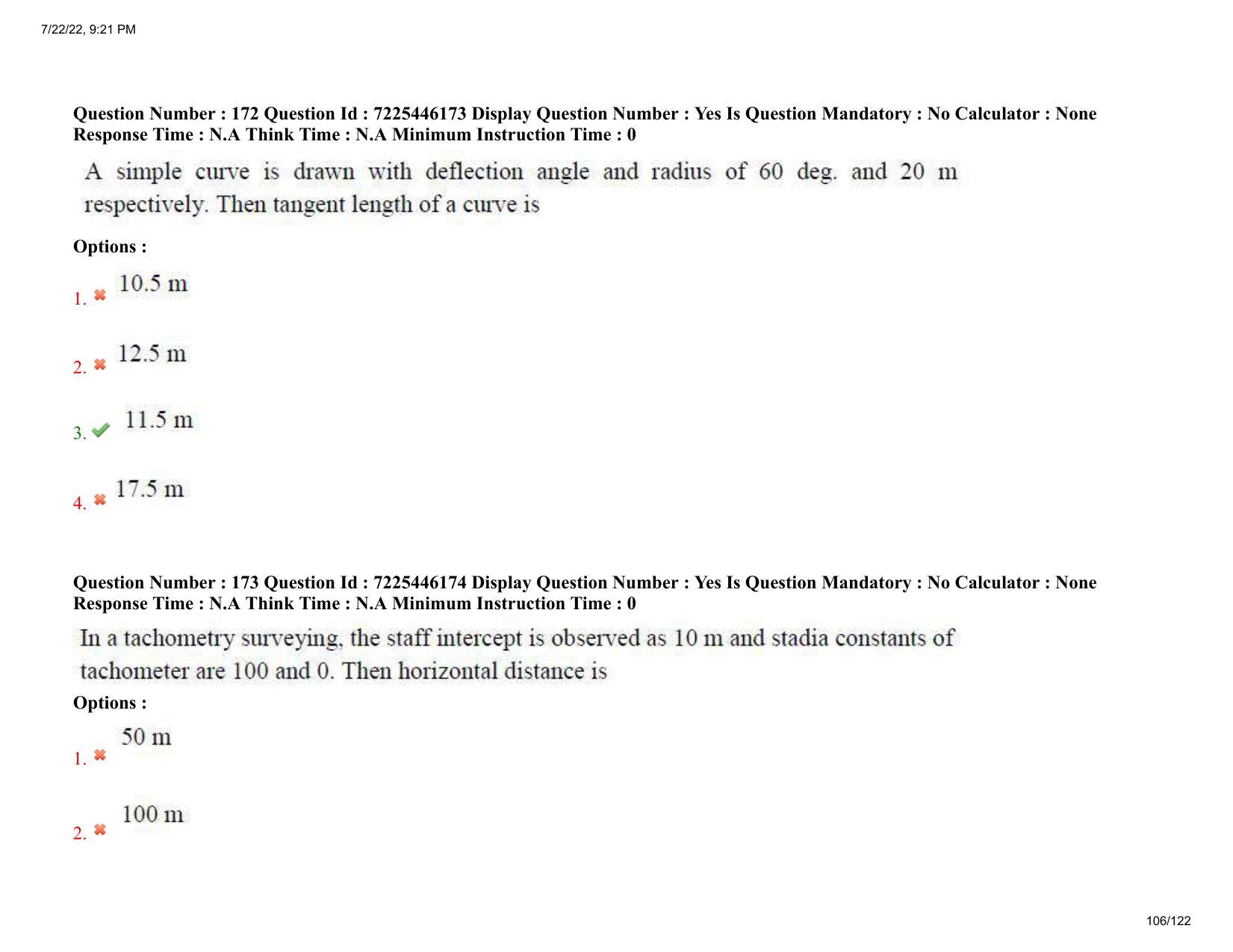 AP ECET 2022 - MINING ENGINEERING Question Paper With Preliminary Keys - Page 106