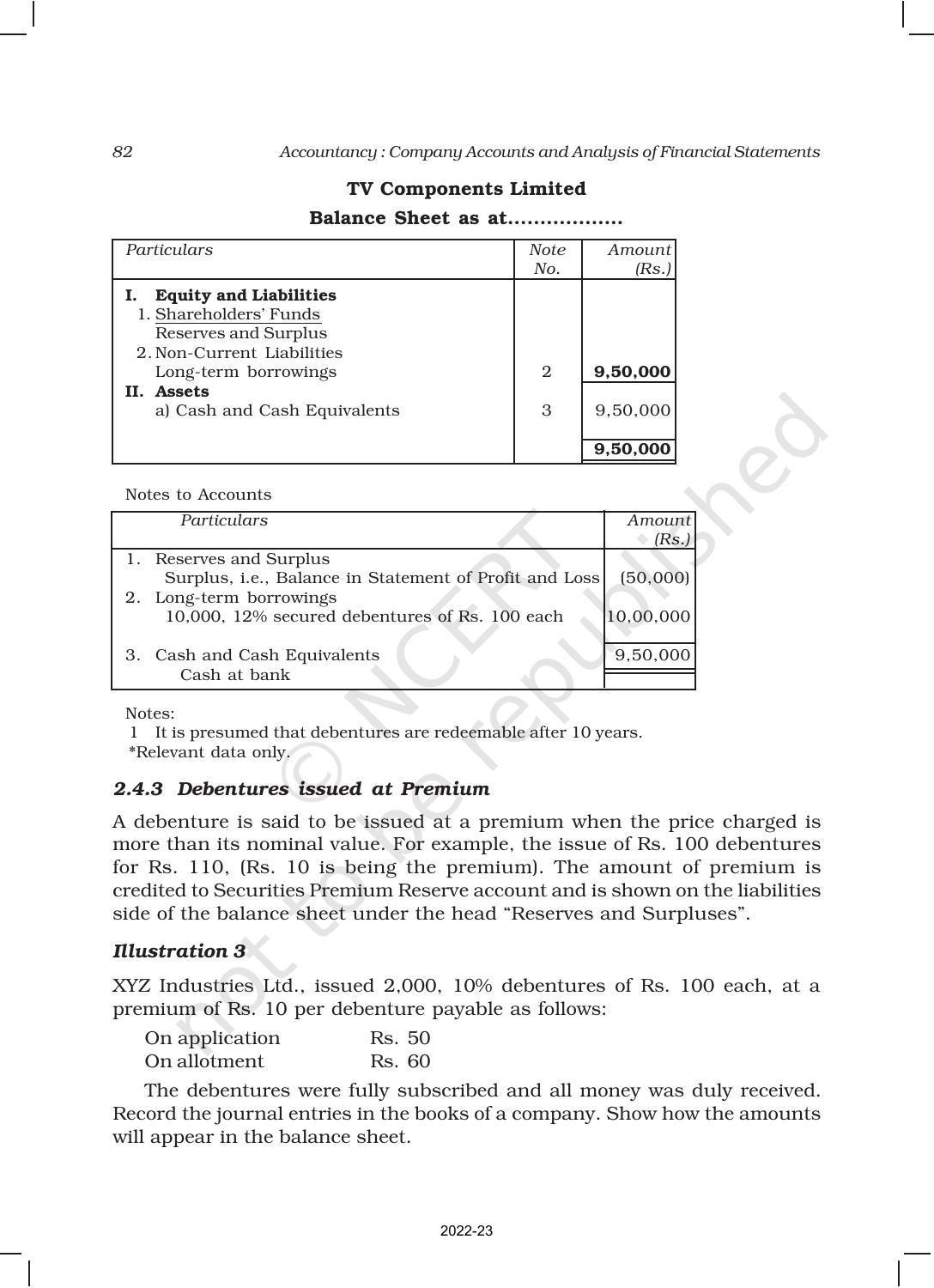 NCERT Book for Class 12 Accountancy Part II Chapter 1 Issue and Redemption of Debentures - Page 8