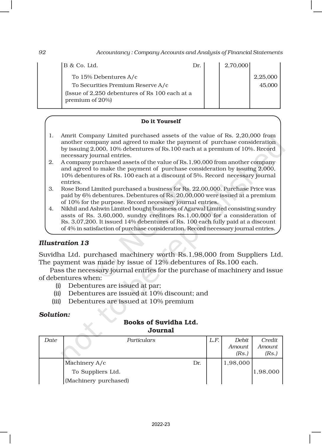 NCERT Book for Class 12 Accountancy Part II Chapter 1 Issue and Redemption of Debentures - Page 18