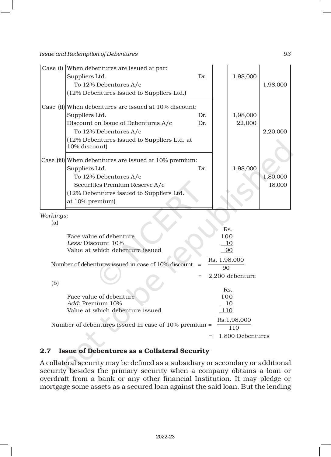 NCERT Book for Class 12 Accountancy Part II Chapter 1 Issue and Redemption of Debentures - Page 19