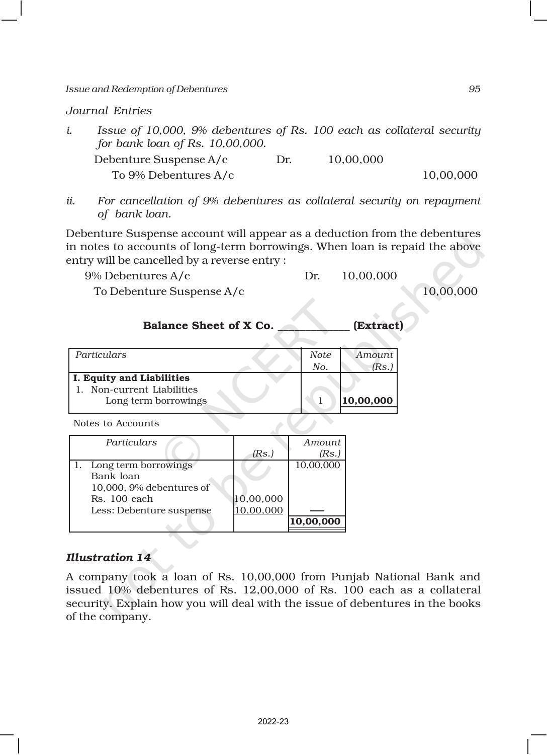 NCERT Book for Class 12 Accountancy Part II Chapter 1 Issue and Redemption of Debentures - Page 21