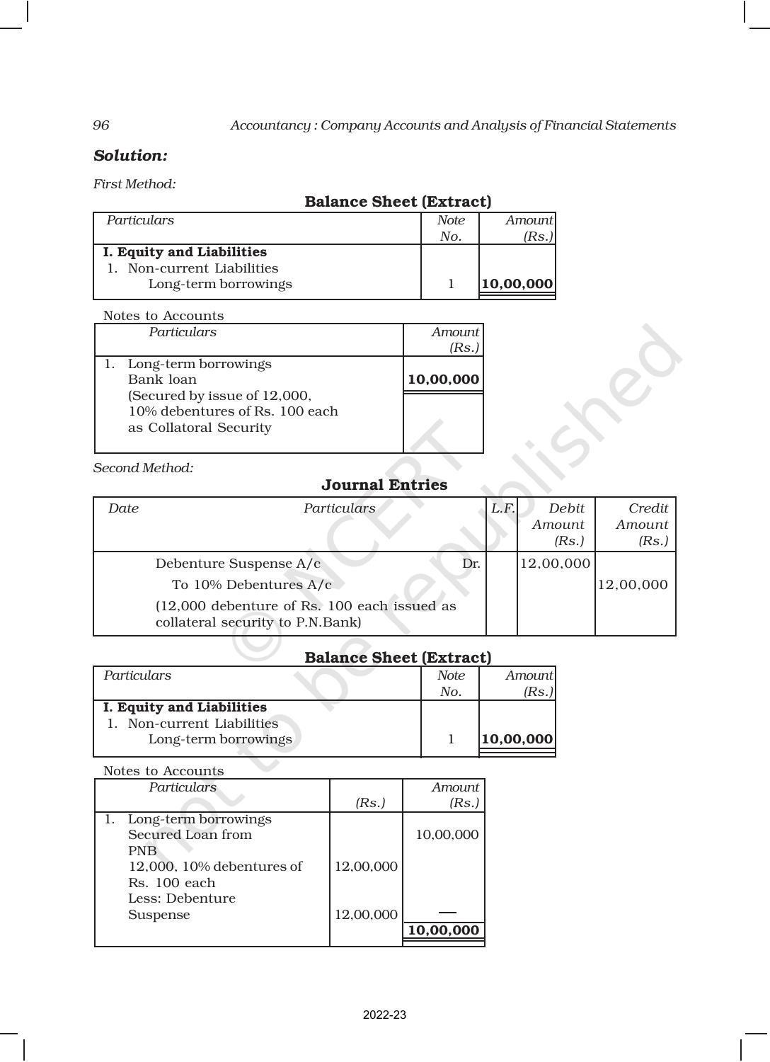 NCERT Book for Class 12 Accountancy Part II Chapter 1 Issue and Redemption of Debentures - Page 22