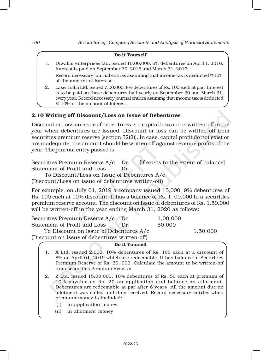 NCERT Book for Class 12 Accountancy Part II Chapter 1 Issue and Redemption of Debentures - Page 32