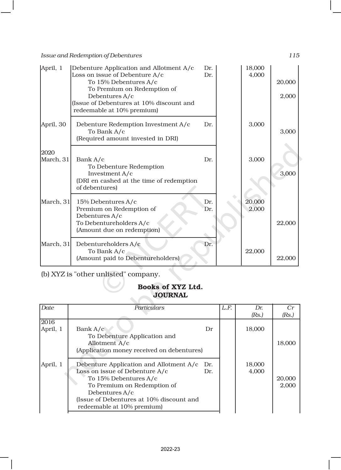 NCERT Book for Class 12 Accountancy Part II Chapter 1 Issue and Redemption of Debentures - Page 41