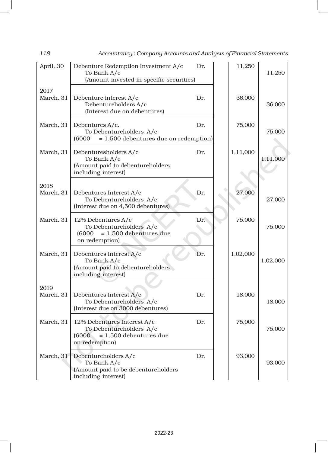 NCERT Book for Class 12 Accountancy Part II Chapter 1 Issue and Redemption of Debentures - Page 44