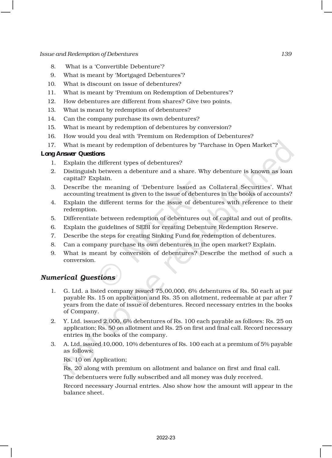 NCERT Book for Class 12 Accountancy Part II Chapter 1 Issue and Redemption of Debentures - Page 65