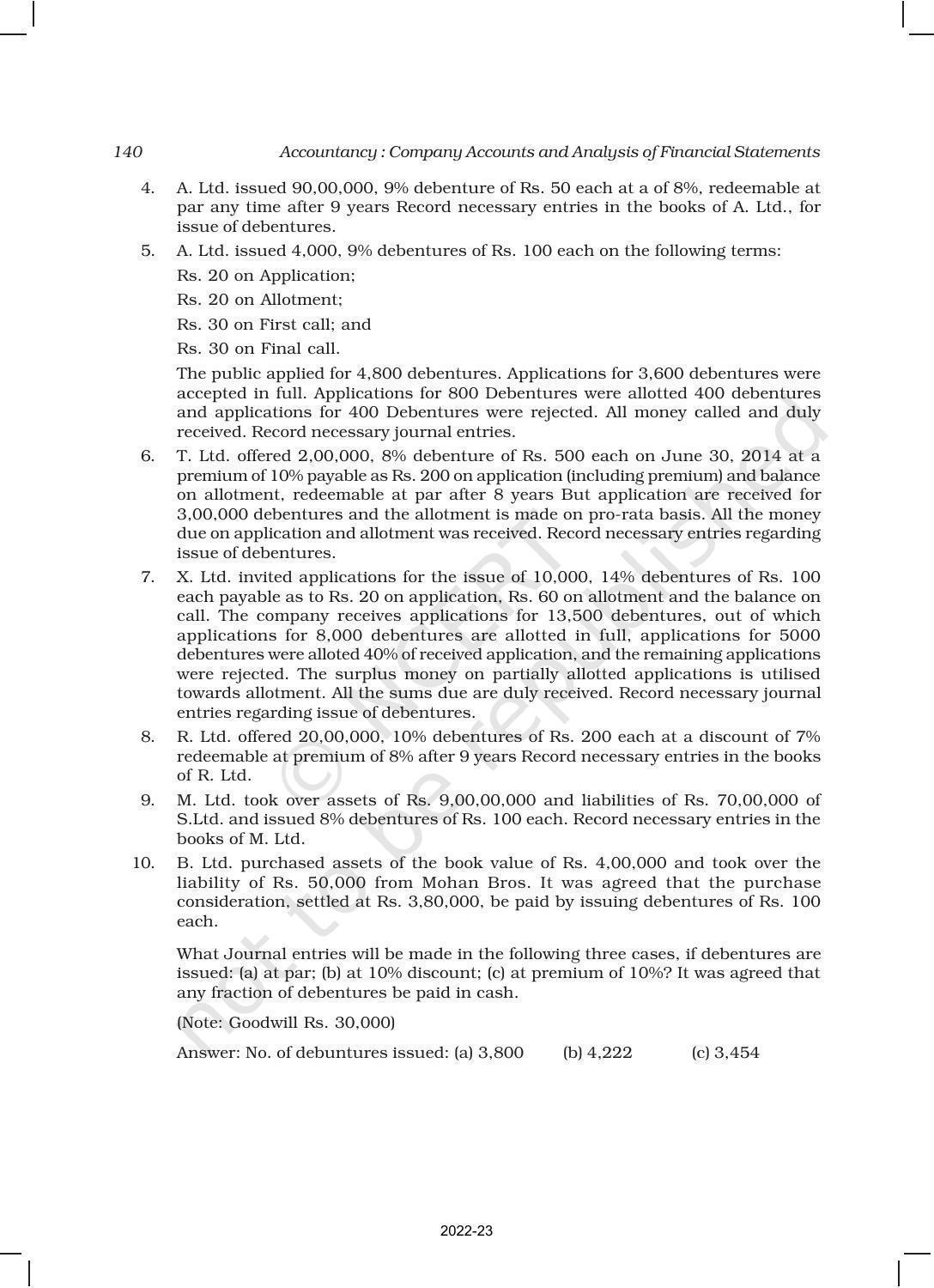 NCERT Book for Class 12 Accountancy Part II Chapter 1 Issue and Redemption of Debentures - Page 66